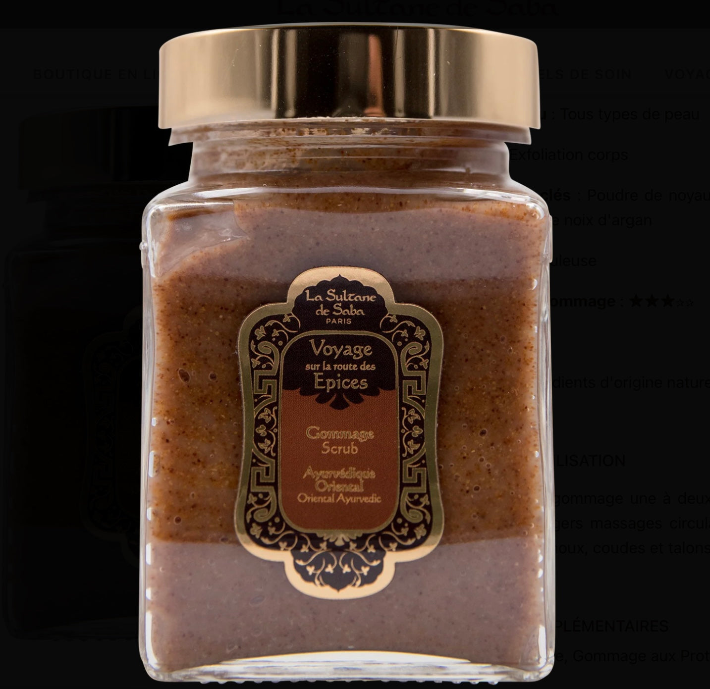Body Scrub - Ayurvedic Treatment - Amber Vanilla Patchouli Journey To The Spices Route