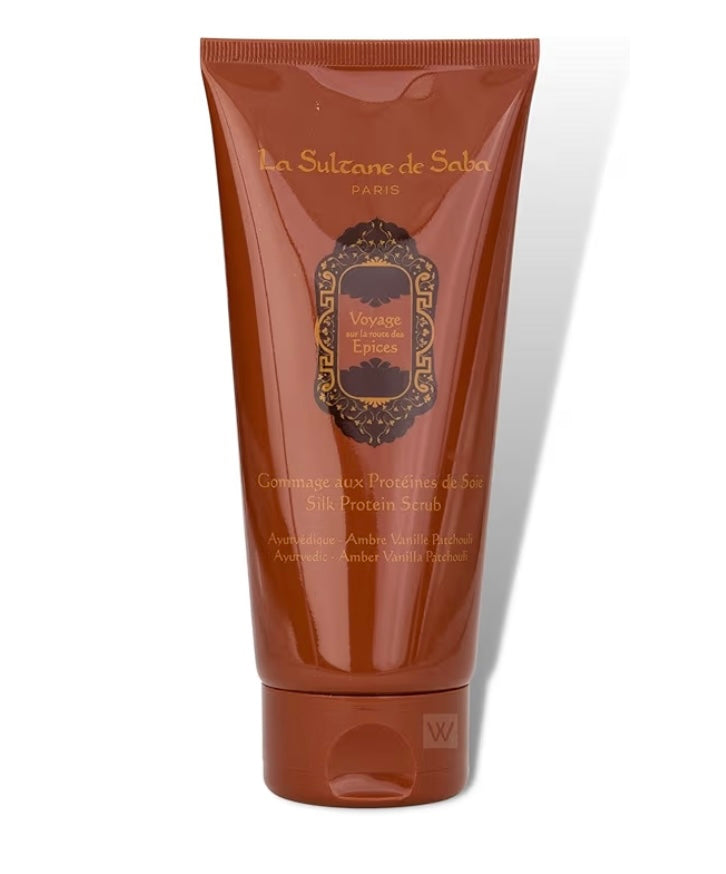 Silk Protein Scrub - Ayurvedic Treatment - Amber Vanilla Patchouli Journey To The Spices Route
