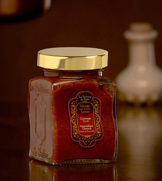 Body Scrub - Ayurvedic Treatment - Amber Vanilla Patchouli Journey To The Spices Route