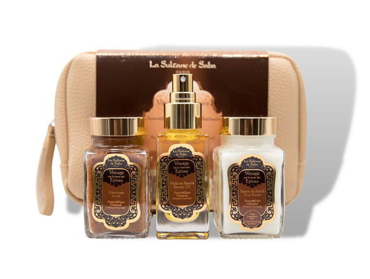 Body Gift Set - Ayurvedic Treatment - Amber Vanilla Patchouli - Journey To The Spices Route