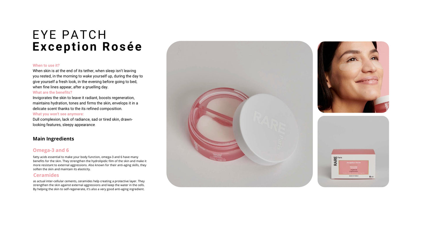 RARE Paris EYE PATCH Exception Rosée